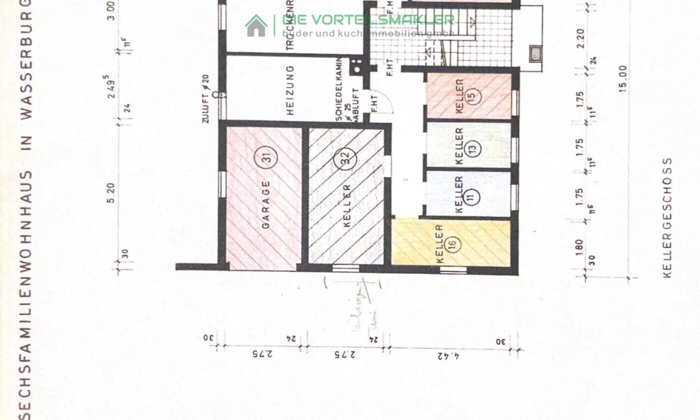 Grundriss Keller (16  & 32)