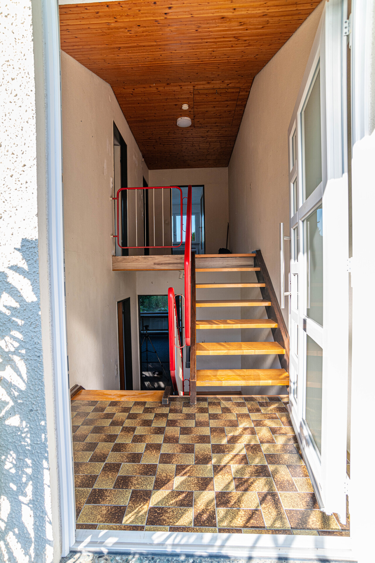Treppe an der Eingangstür