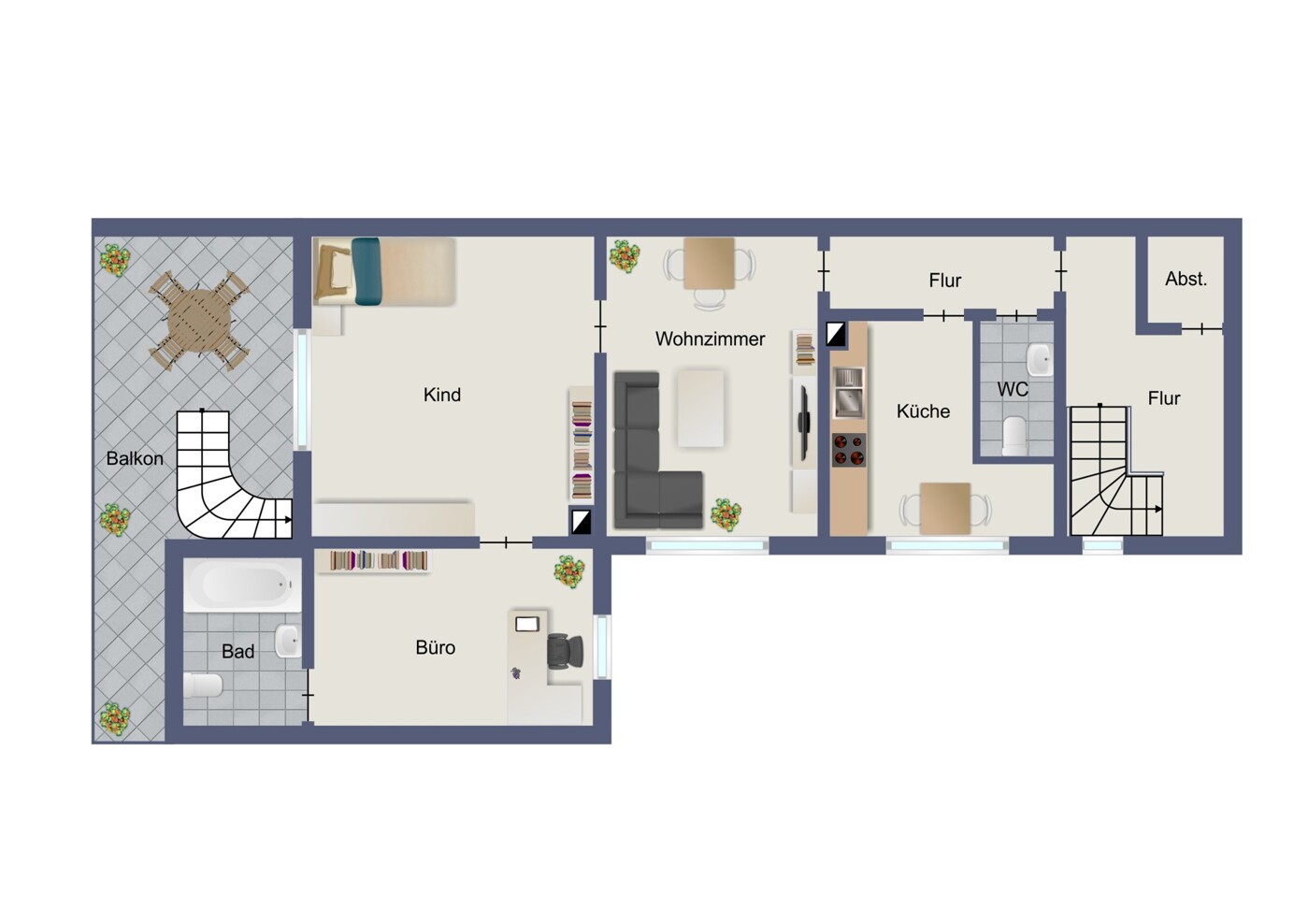 Grundriss OG Hinterhaus