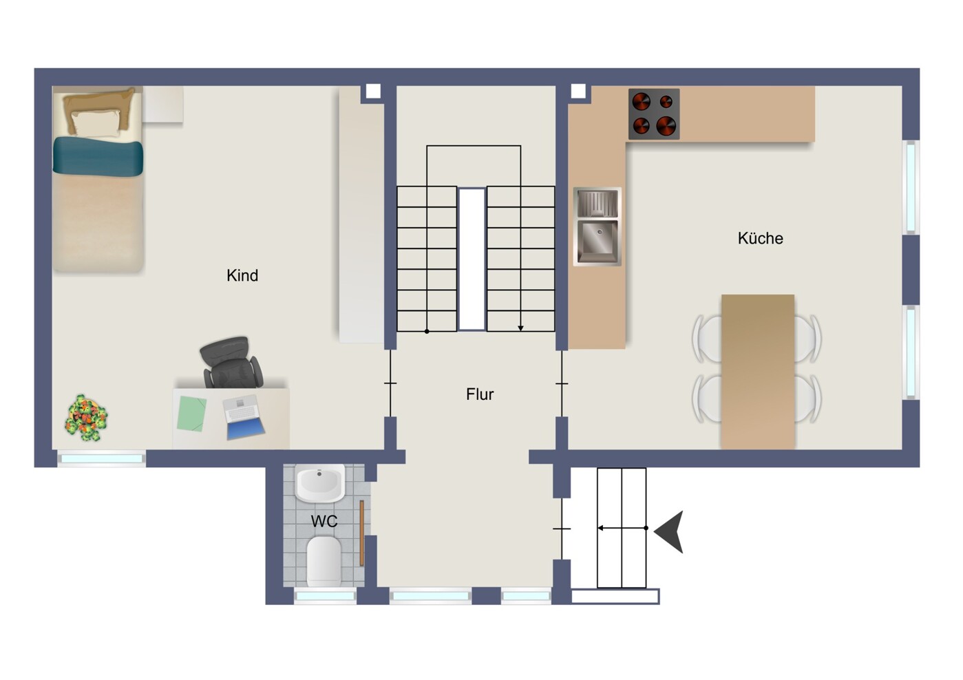 Grundriss EG Vorderhaus