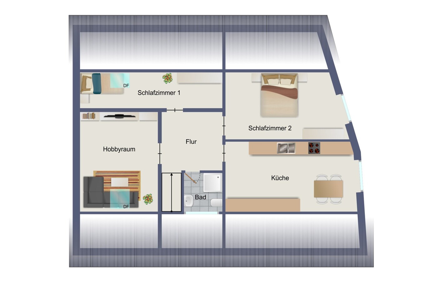 Grundriss Haupthaus DG