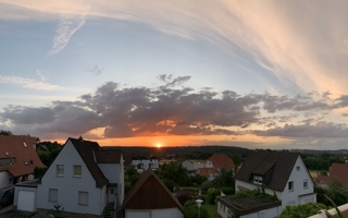 Blick vom Balkon