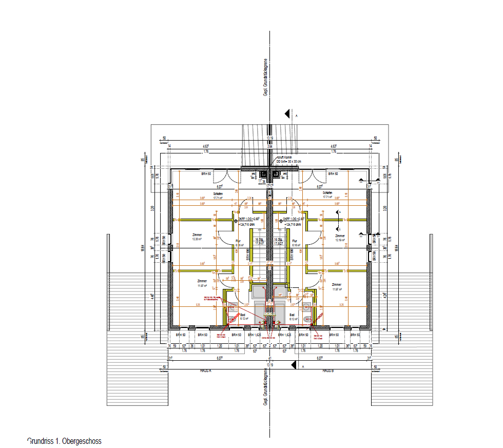 1. OG komplett beide Haushälften