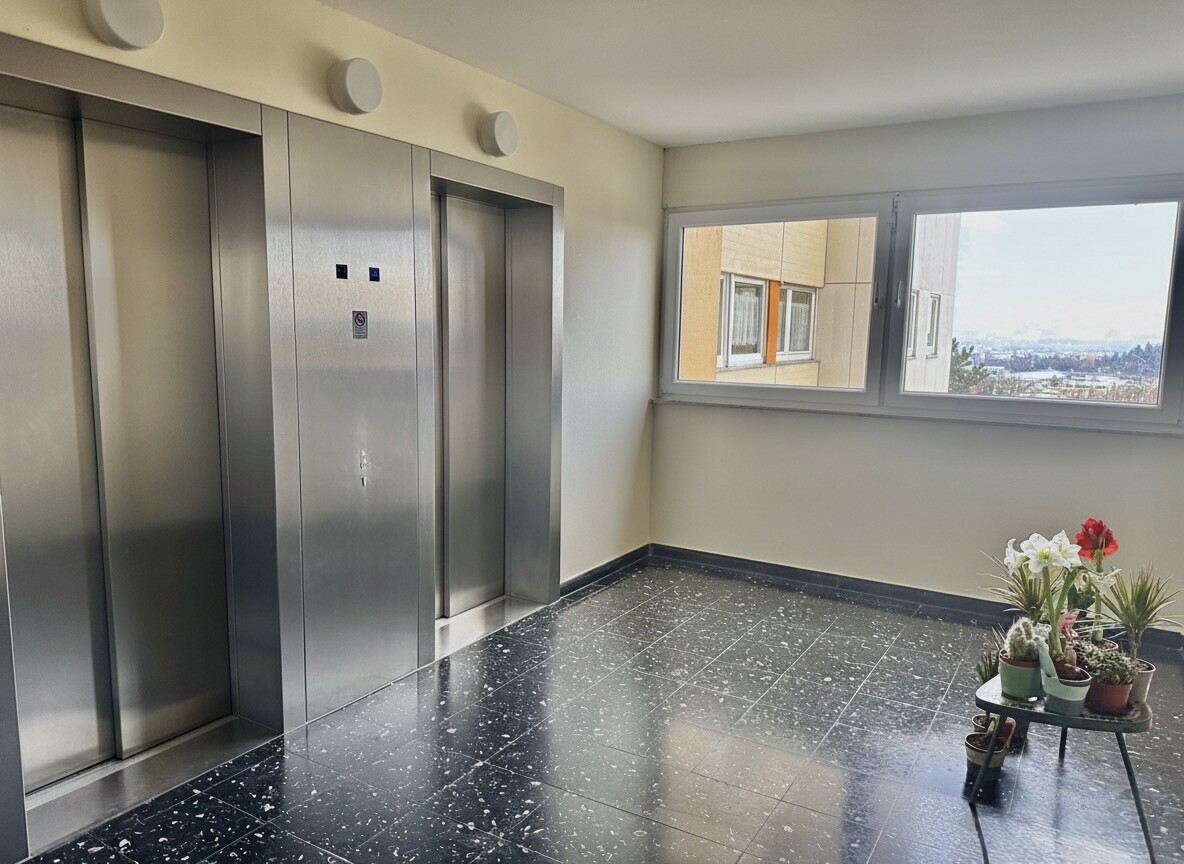 Treppenhaus mit Auszug