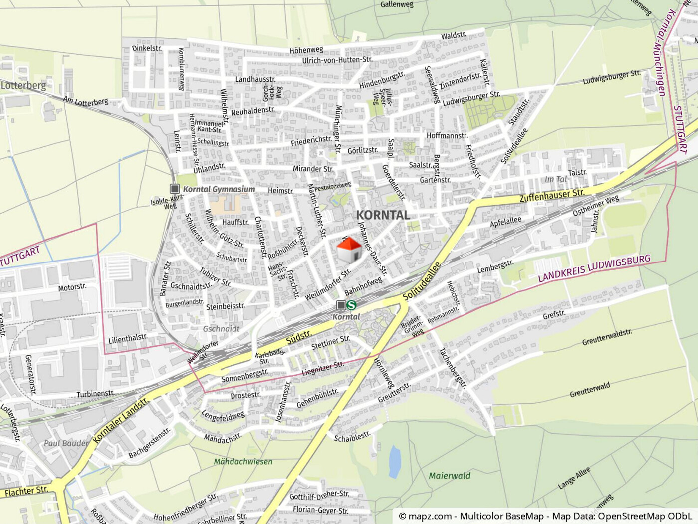 Geolyzer Kartenausschnitt