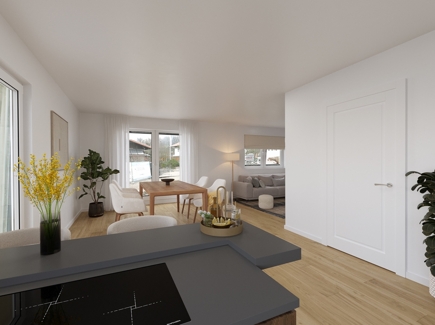 Visualisierung l Wohn-/Esszimmer