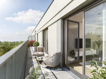 Dachterrassenbeispiel l Visualisierung 