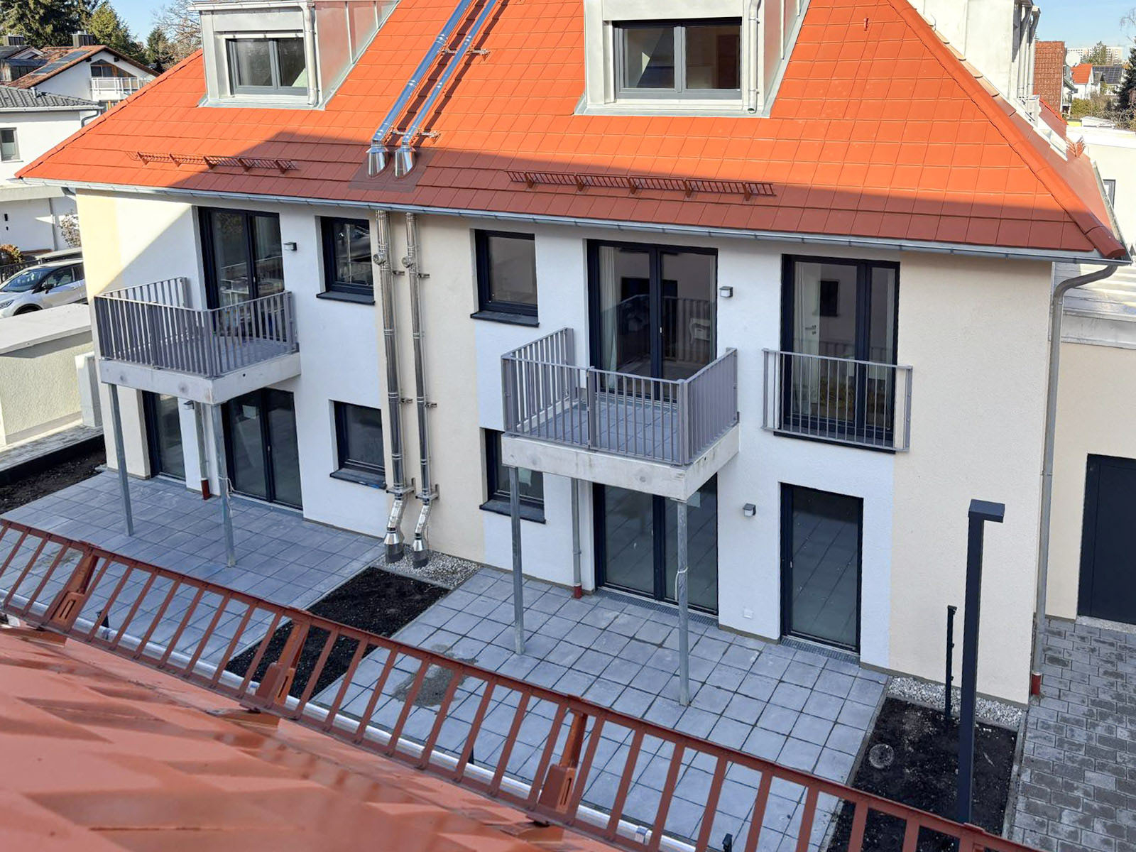 Ansicht Wohnhaus l Aktueller Baufortschritt