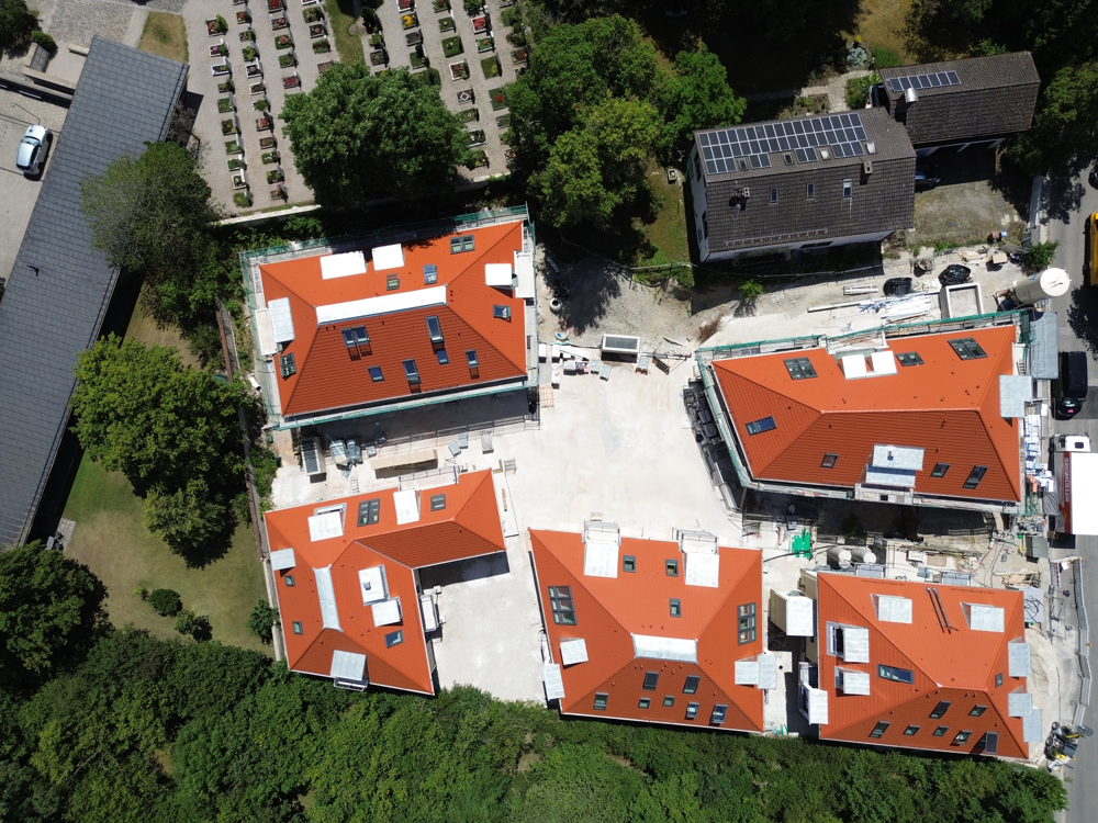 Draufsicht Wohnanlage l Aktueller Baufortschritt