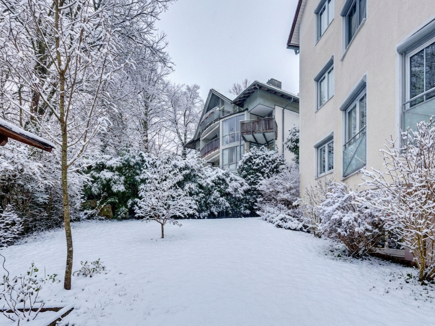 Garten l Winterstimmung KI generiert