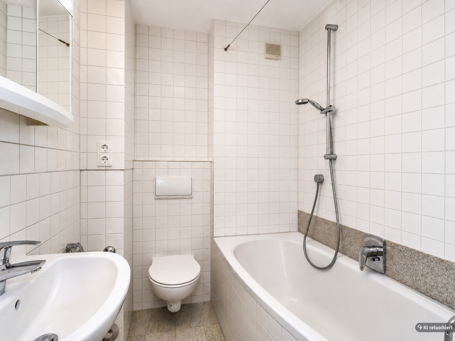 Beispiel Badezimmer I KI retuschiert