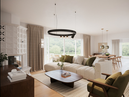 Visualisierung Wohn-/Esszimmer