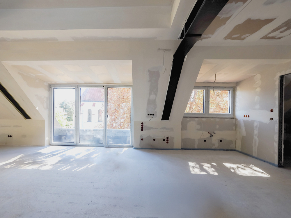 Wohn-/Esszimmer l Aktueller Baufortschritt