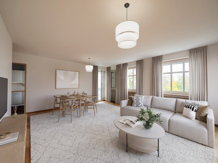 Visualisierung Wohn-/Esszimmer