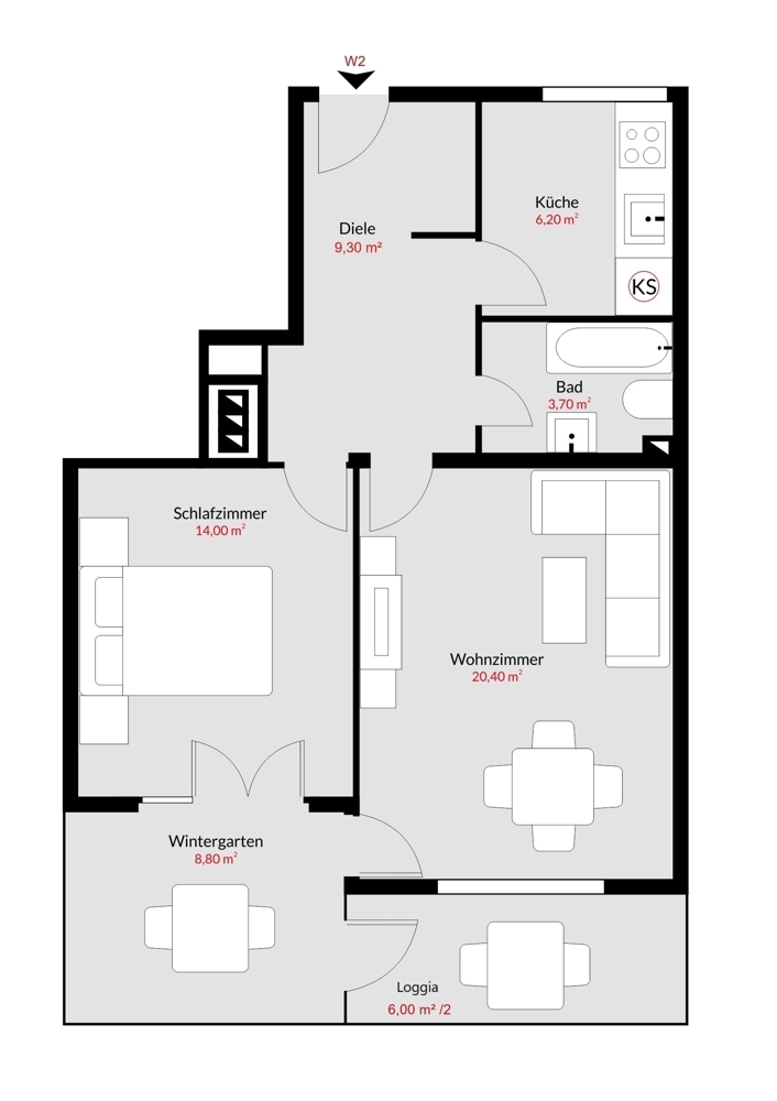 Grundriss des Angebots