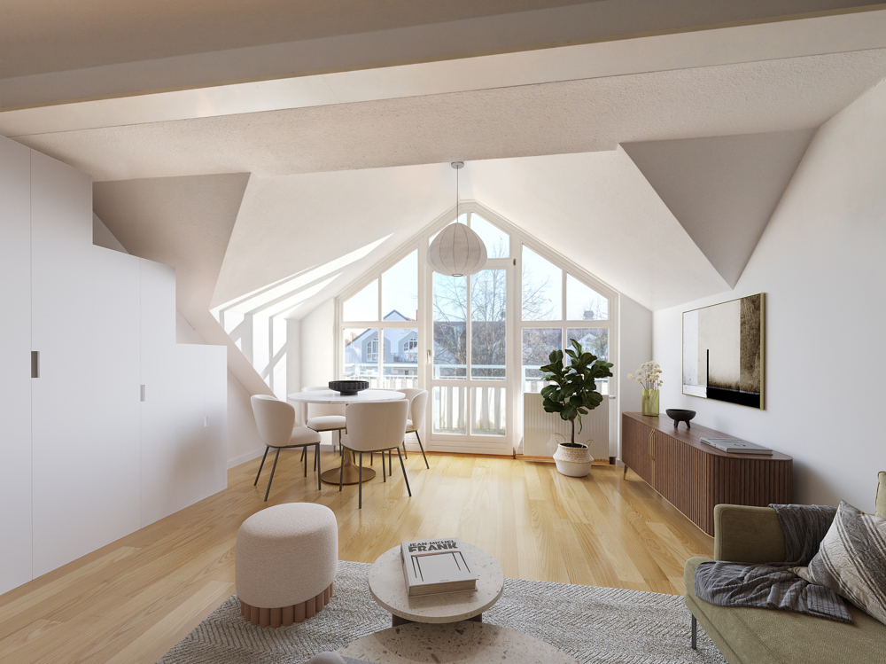 Visualisierung Wohn-/Esszimmer