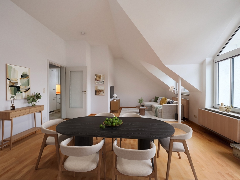 Visualisierung Wohn-/Esszimmer