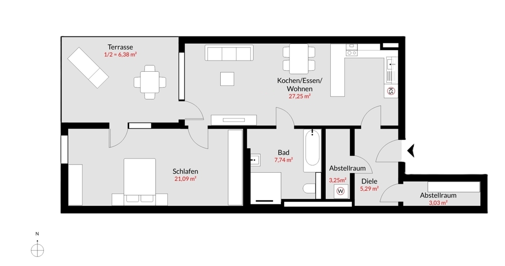Grundriss l Aufteilung aktuell