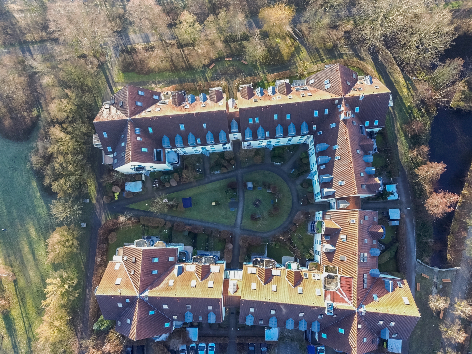 Draufsicht l Wohnanlage