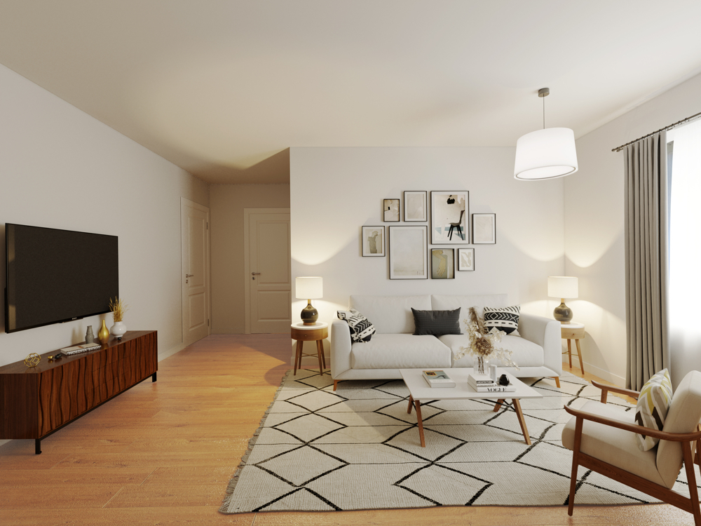 Visualisierung Wohn-/Esszimmer