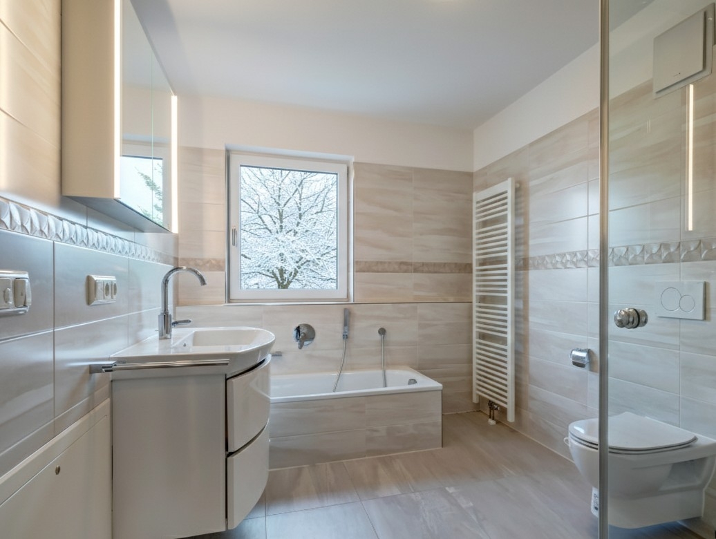 Badezimmer l Ausblick KI generiert