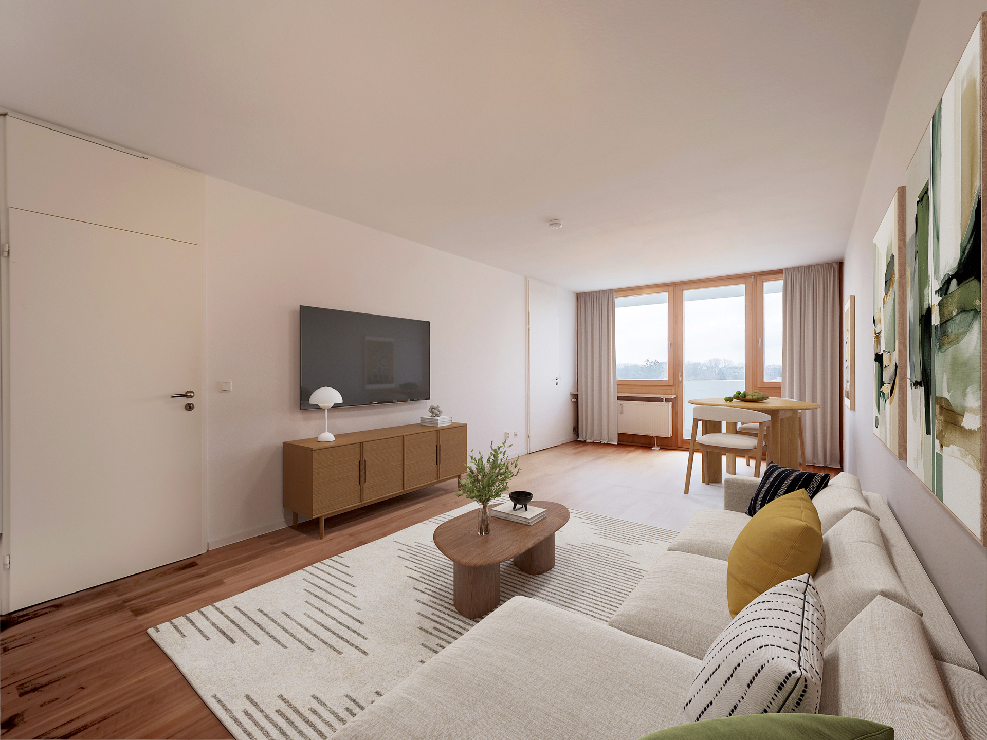 Visualisierung Wohn-/Esszimmer