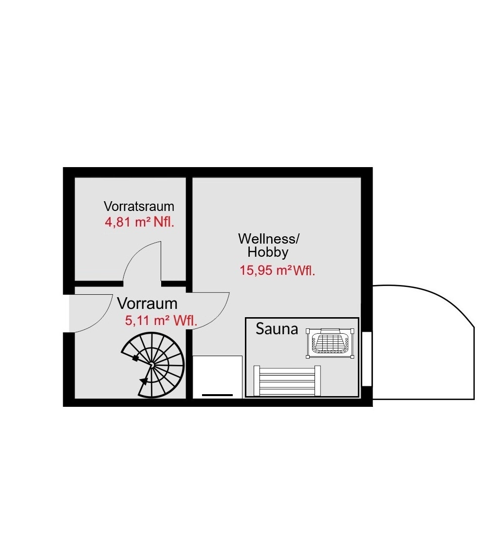 Grundriss UG/Souterrain