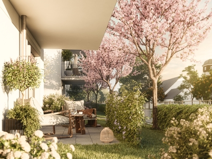 Visualisierung l Gartenterrasse