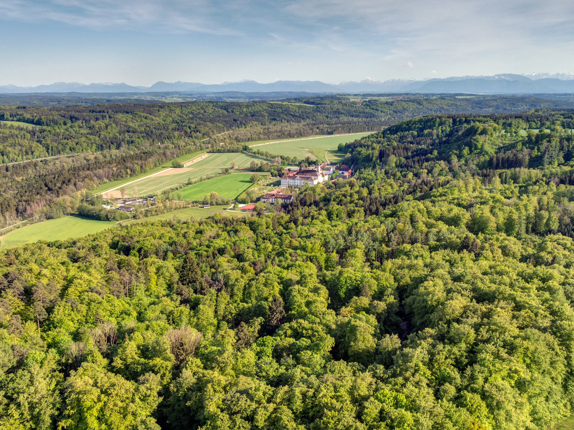 Umgebung mit Kloster Schäftlarn