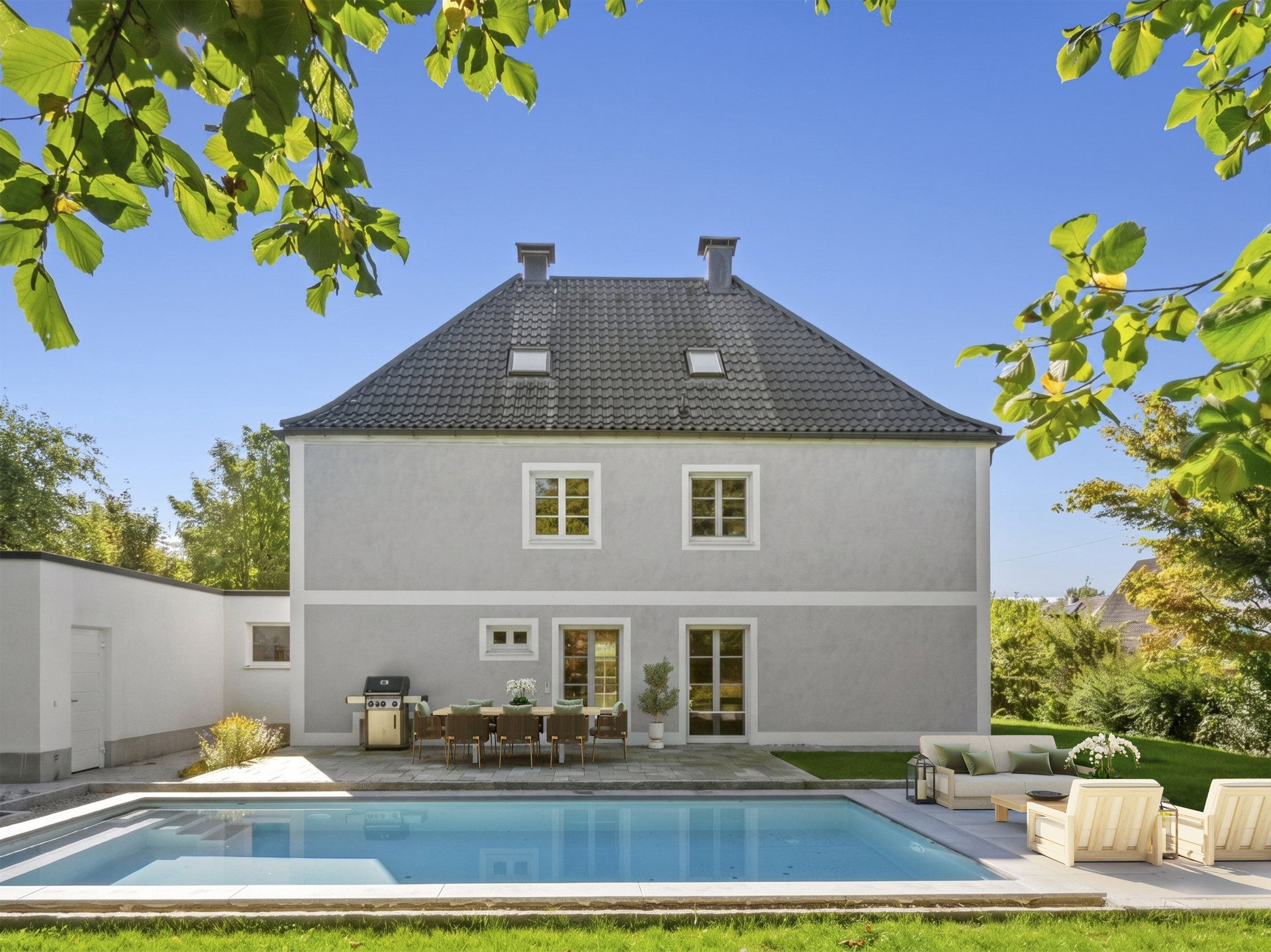 Visualisierung Gartenansicht