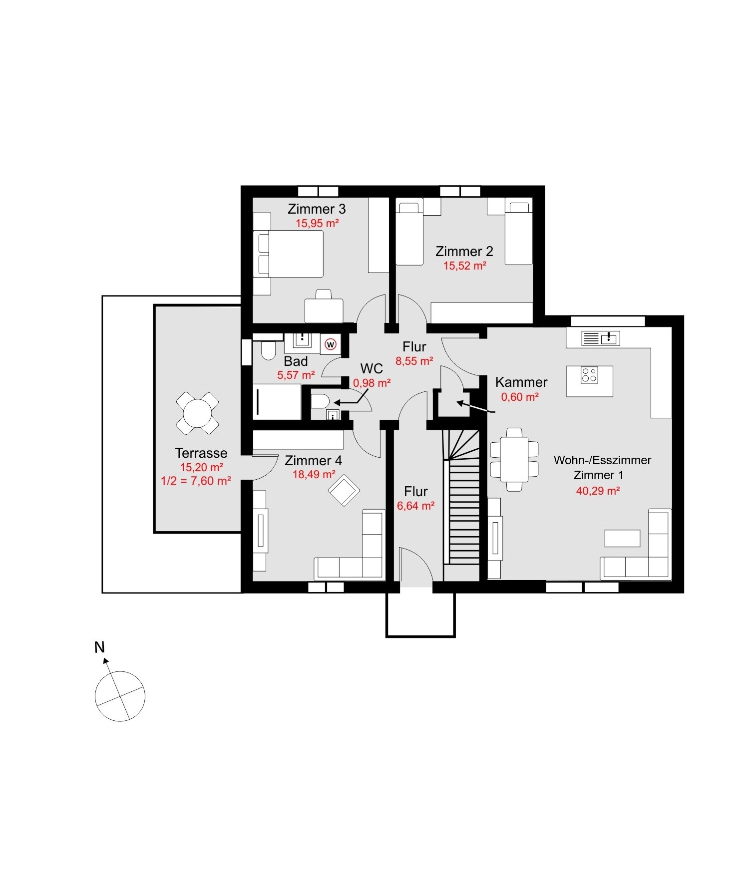 Grundriss OG l Ebene 1