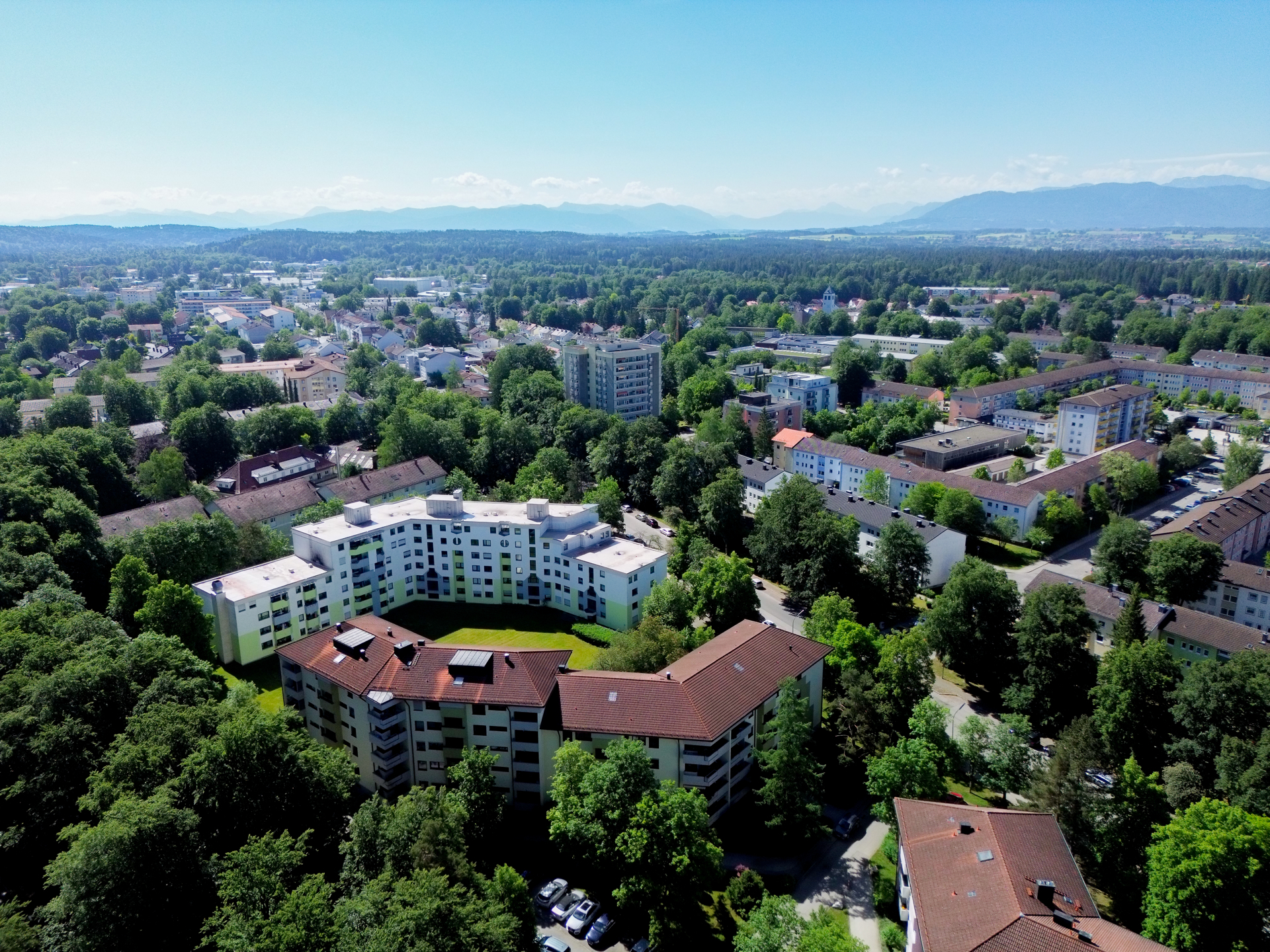 Ansicht Wohnanlage l Umgebung