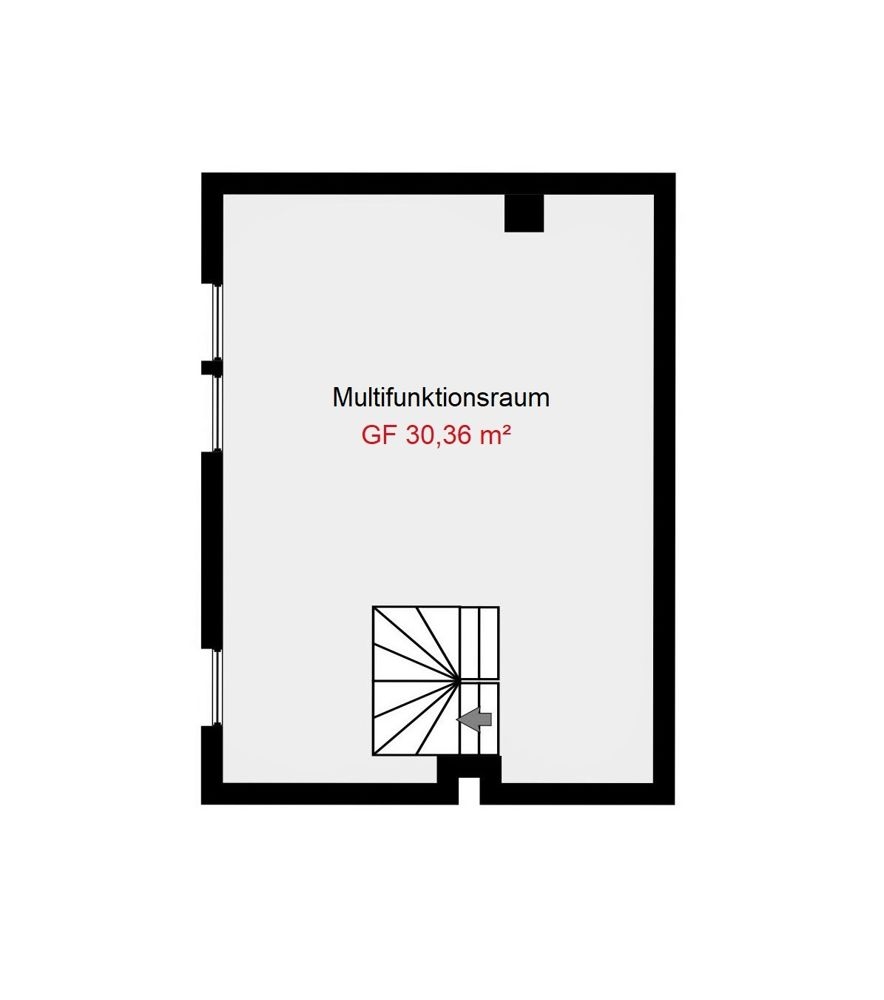 Grundriss DG - Ebene 2/Multifunktionsraum