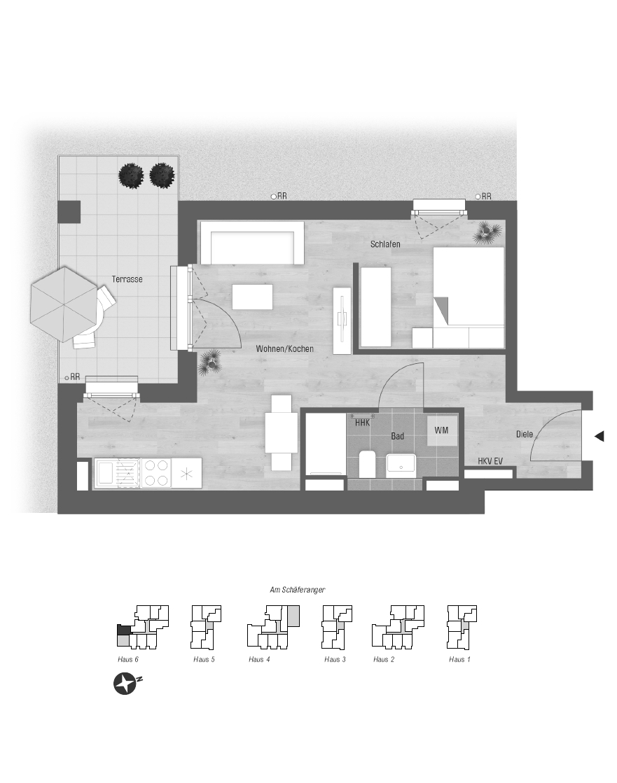 Geplanter Grundriss