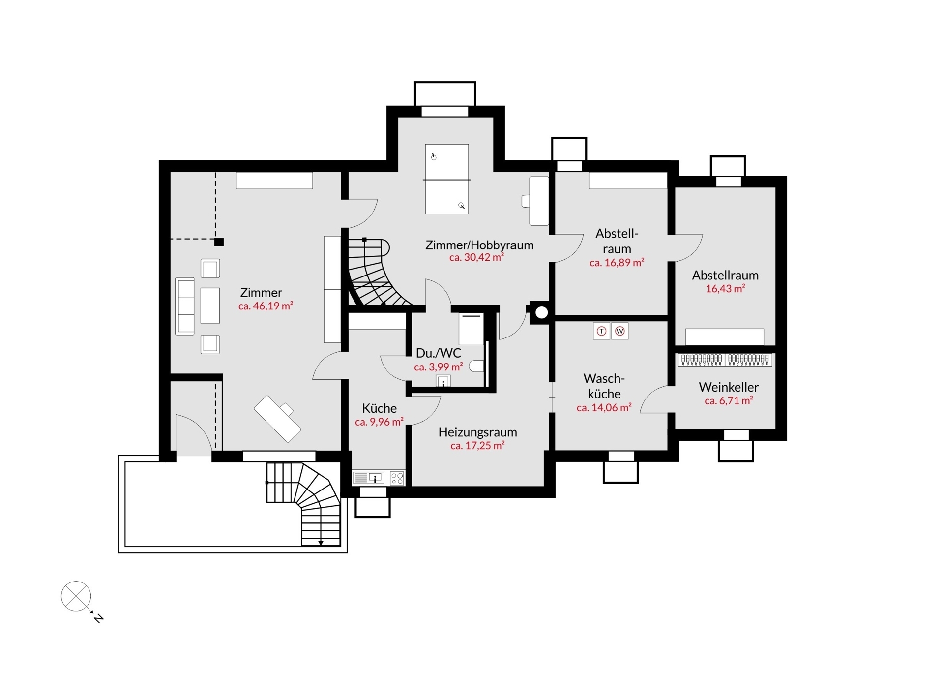 Grundriss UG l ELW 2
