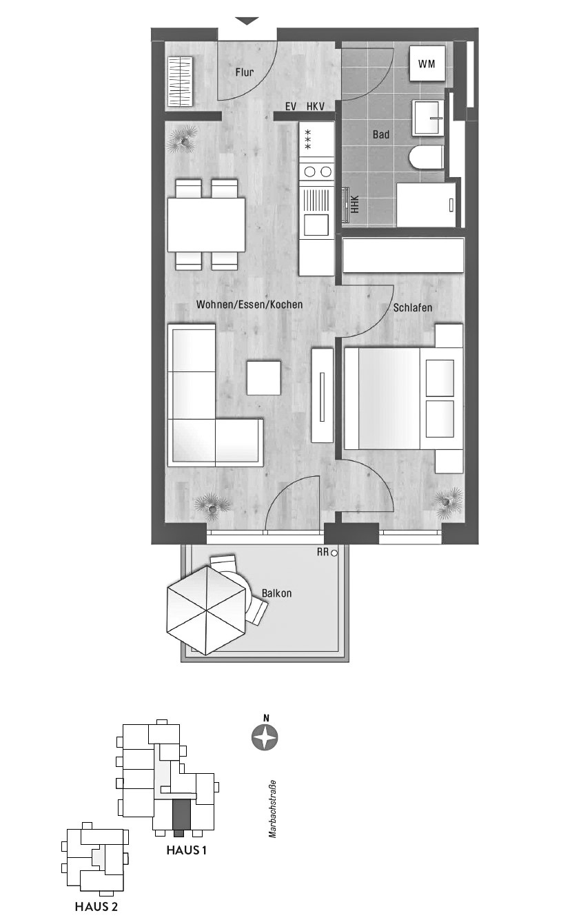 Geplanter Grundriss