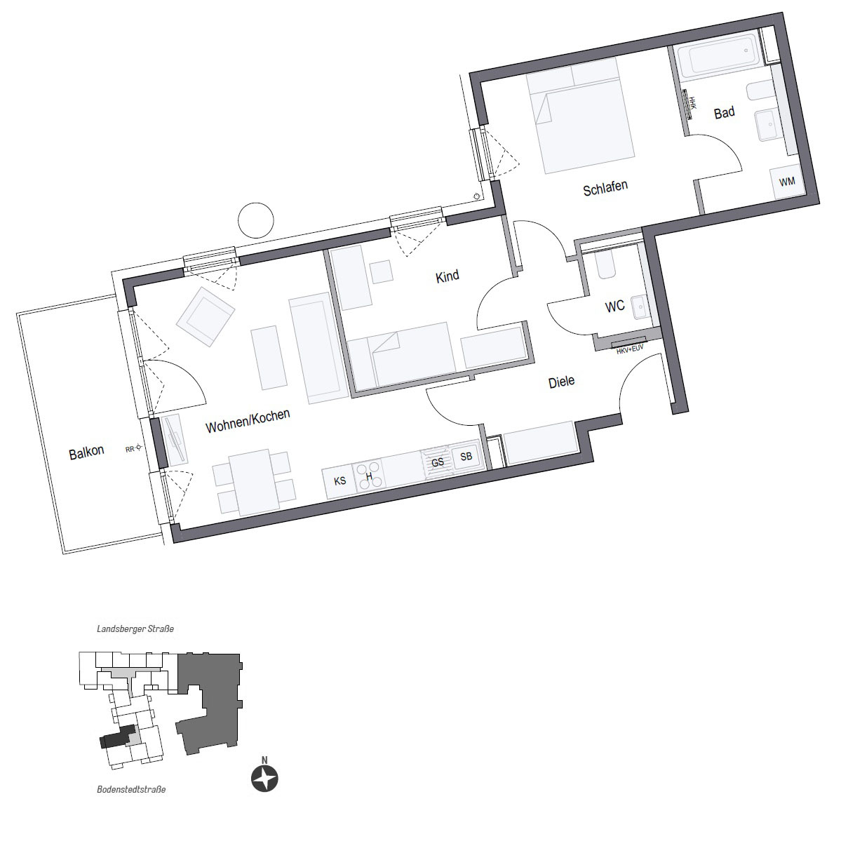 Geplanter Grundriss