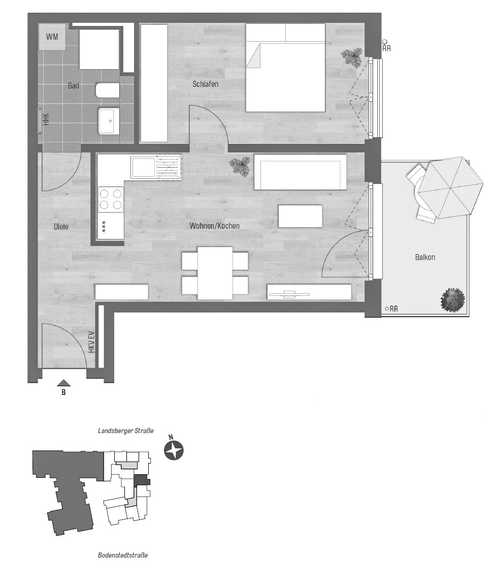 Geplanter Grundriss