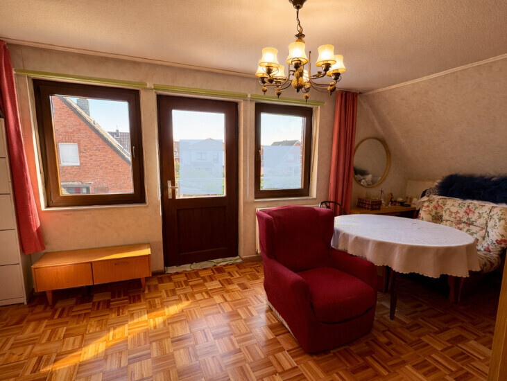 Schlafzimmer mit Balkon