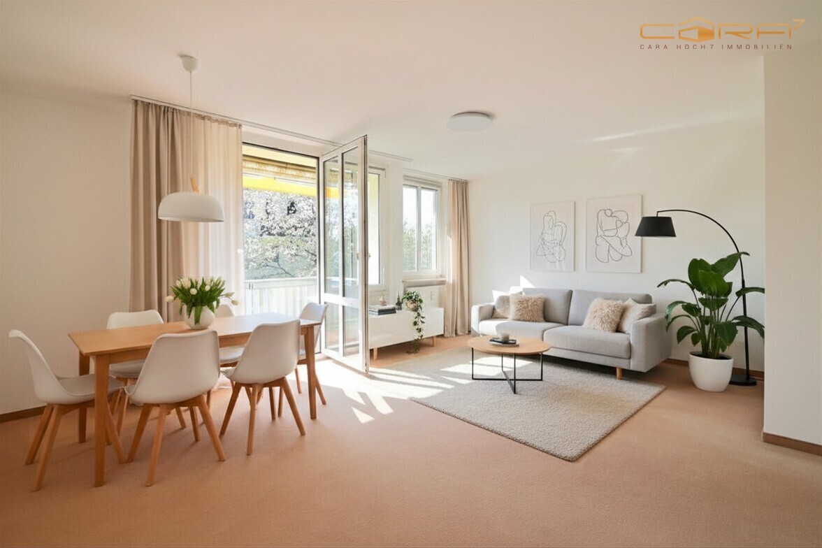 Wohn-/Esszimmer mit Gestaltungsidee