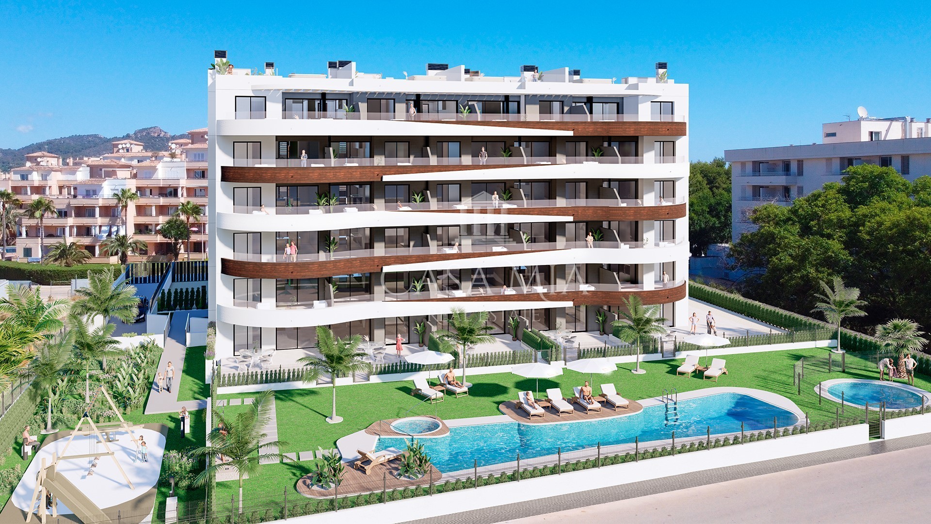 New construction beach apartment on the east coast of Mallorca, Sa Coma