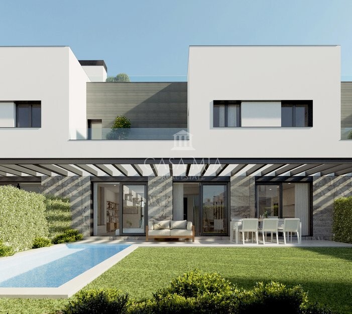 New build terraced house with pool and roof terrace close to the beach and the airport, Palma - La Ribera 2866
