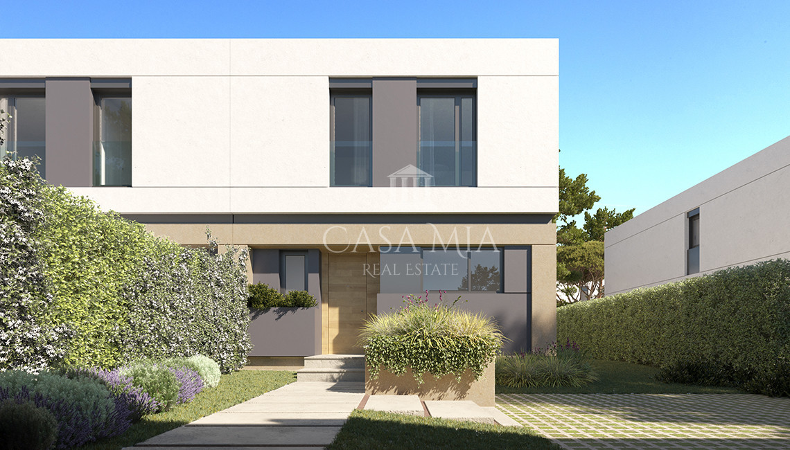 Modern new semi-detached house with pool, Puig de Ros