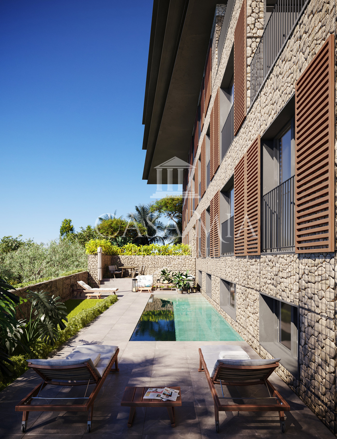 Luxurious garden apartment in sensational complex with sea view, Cala Mayor