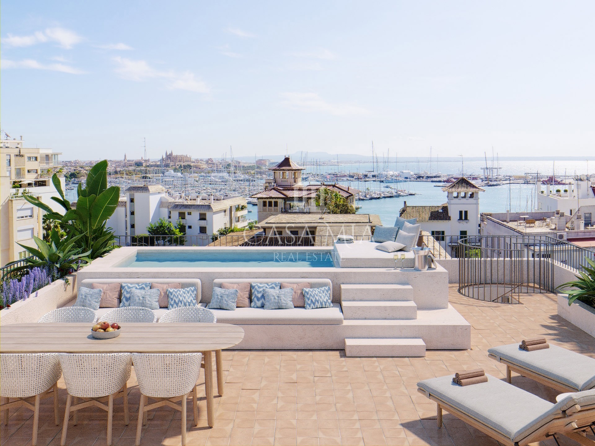 Exclusive penthouse with roof terrace and private pool, Son Armadams