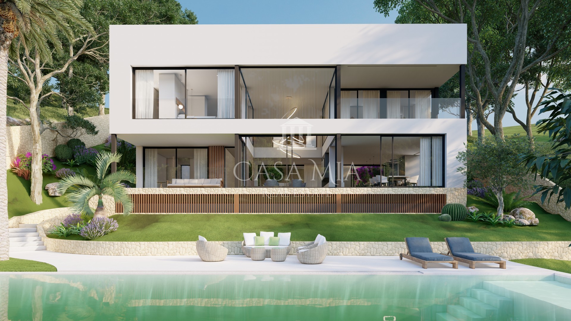 Under reconstruction: refurbished luxury villa, Costa d'en Blanes