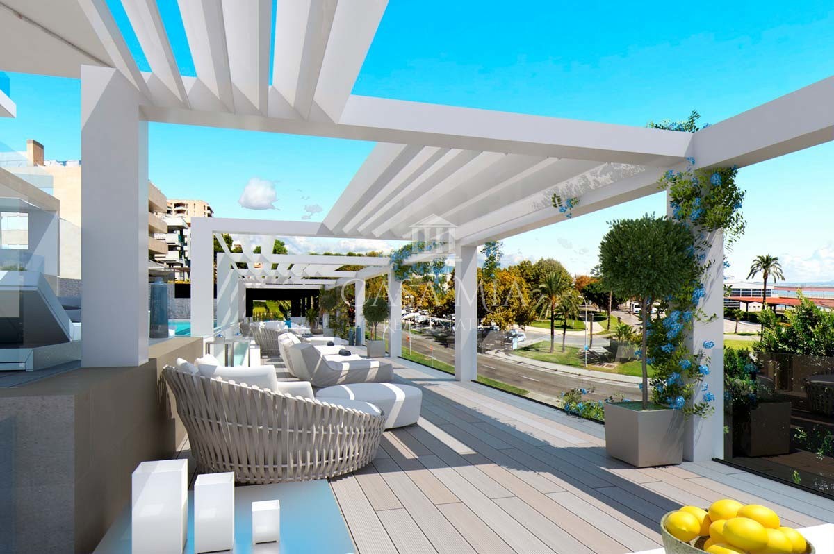 Spektakularne nowe budownictwo dublex penthouse z prywatnym basenem, Palma