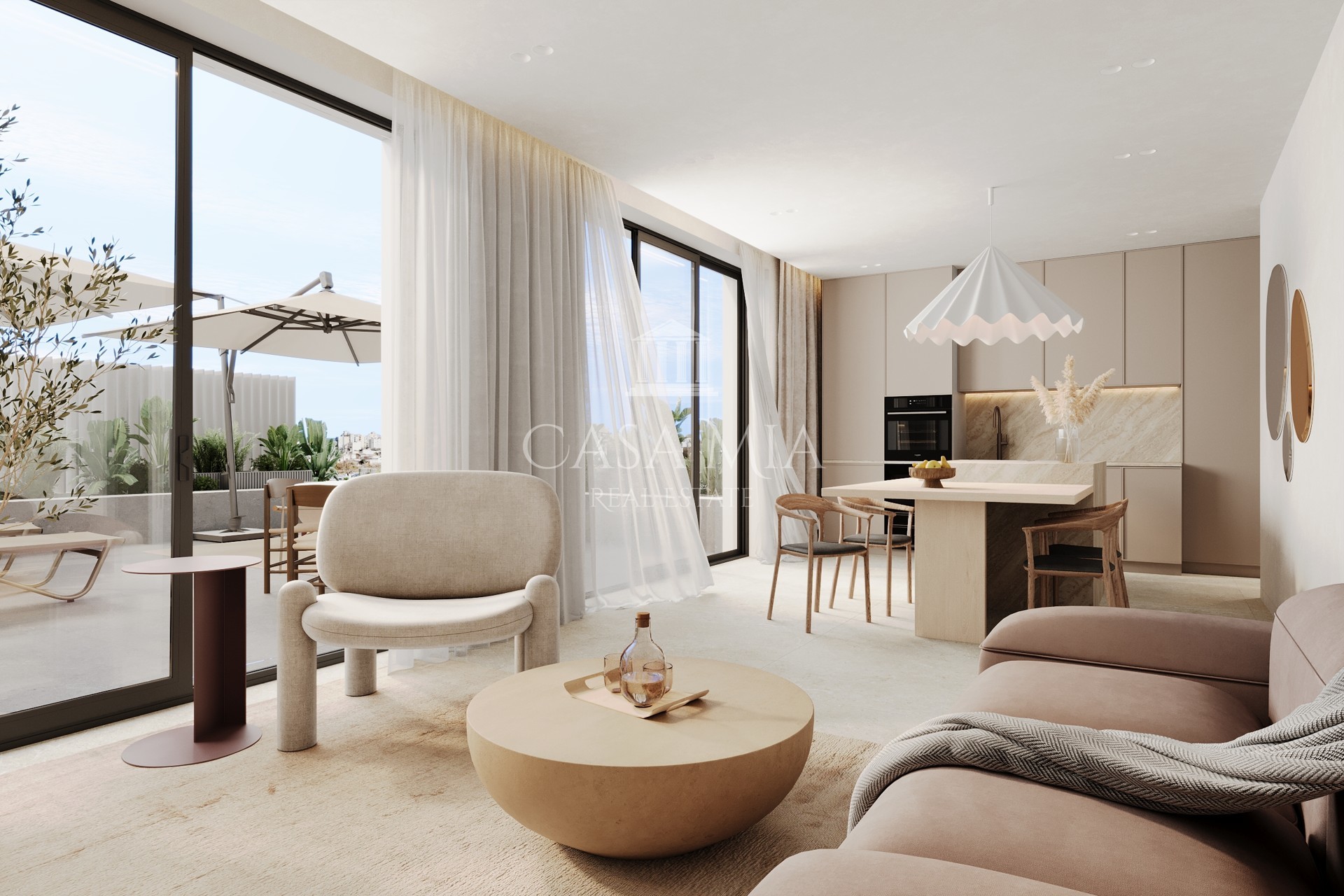 New construction apartment in luxury complex with community pool, gym & spa, Palma