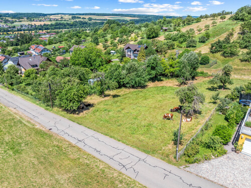 Blick auf das Grundstück