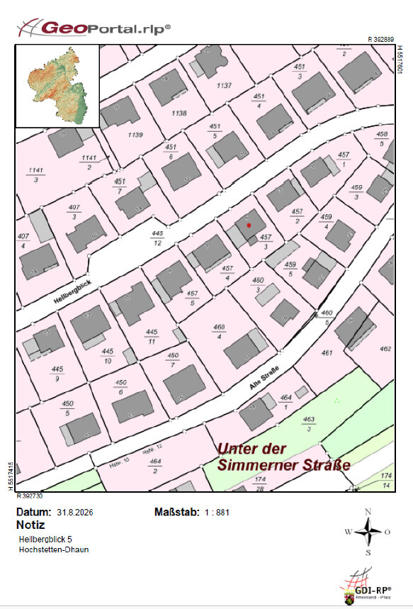 Lageplan Geoportal Bilddatei